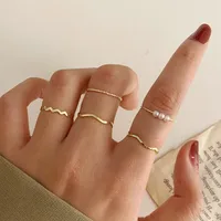 Simple Geometric Ring Five-piece Set main image 1