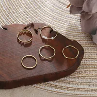 Simple Geometric Ring Five-piece Set main image 2