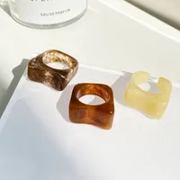 Retro Resin Transparent Ring main image 2