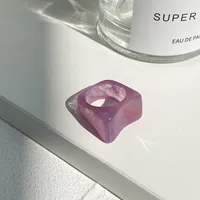 Retro Resin Transparent Ring main image 3