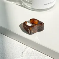 Retro Resin Transparent Ring main image 4