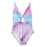 Strappy Printed One-piece Sexy Swimsuit main image 5