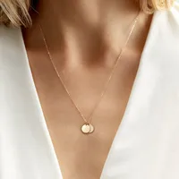 Stainless Steel 14K Gold Plated Fashion Plating Geometric Necklace main image 1