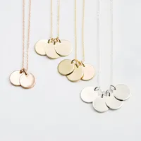 Stainless Steel 14K Gold Plated Fashion Plating Geometric Necklace main image 3