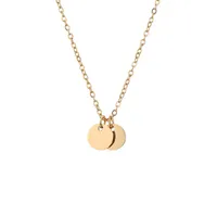 Stainless Steel 14K Gold Plated Fashion Plating Geometric Necklace main image 4
