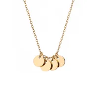 Stainless Steel 14K Gold Plated Fashion Plating Geometric Necklace main image 5