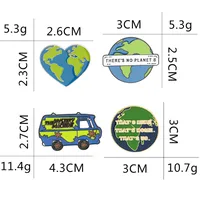Environmental Protection Style Brooch Set main image 2