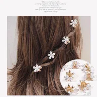 Korean Retro Pearl Daisy Flower Hairpin main image 1