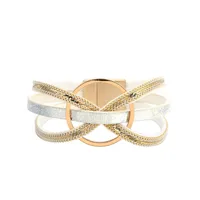 Fashion Geometric Pu Leather No Inlaid Women's main image 3