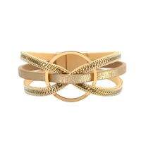 Fashion Geometric Pu Leather No Inlaid Women's main image 5