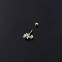 Ear Cartilage Rings & Studs Lady Geometric Copper Plating Artificial Gemstones main image 4