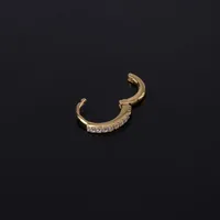 Ear Cartilage Rings & Studs Simple Style Geometric Copper Plating Artificial Gemstones main image 4