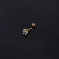 Ear Cartilage Rings & Studs Fashion Geometric Copper Plating Artificial Gemstones main image 4