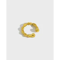 Korean S925 Sterling Silver Twist Ear Clip main image 1