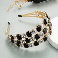 Women's Lady Plaid Alloy Diamond main image 2