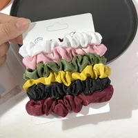 Fashion Velvet Solid Color Hair Scrunchies Wholesale main image 2