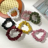 Fashion Velvet Solid Color Hair Scrunchies Wholesale main image 3