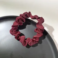 Fashion Velvet Solid Color Hair Scrunchies Wholesale sku image 1