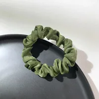 Fashion Velvet Solid Color Hair Scrunchies Wholesale sku image 3