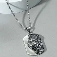 Fashion Lion Head Alloy Necklace Wholesale main image 1