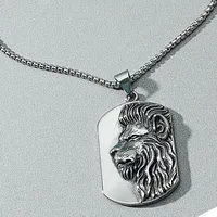 Fashion Lion Head Alloy Necklace Wholesale main image 3