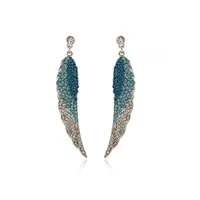 Retro Lady Novelty Wings Plating Alloy Artificial Gemstones Earrings main image 5