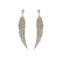 Retro Lady Novelty Wings Plating Alloy Artificial Gemstones Earrings main image 4