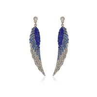 Retro Lady Novelty Wings Plating Alloy Artificial Gemstones Earrings main image 3