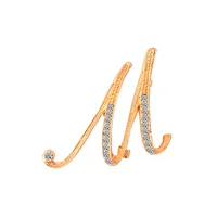 Simple 26 English Alphabet Diamond Brooch Wholesale sku image 43