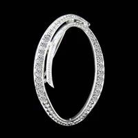 Simple 26 English Alphabet Diamond Brooch Wholesale sku image 11