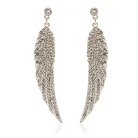 Retro Lady Novelty Wings Plating Alloy Artificial Gemstones Earrings sku image 4