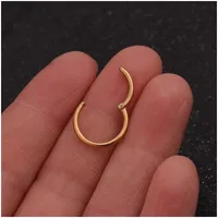 Nose Rings & Studs Simple Style Geometric 316 Stainless Steel  Plating main image 5