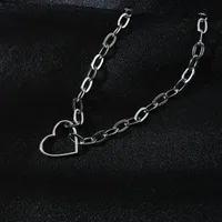 304 Stainless Steel 18K Gold Plated Simple Style Plating Heart Necklace main image 3