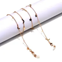 Fashion Copper Star Moon Glasses Chain main image 3
