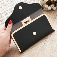 Korean Crown Diamond Mobile Phone Bag Wallet main image 4