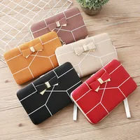 Korean Stripe Printing Bow Wallet main image 1