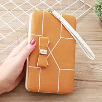 Korean Stripe Printing Bow Wallet main image 2