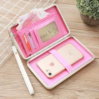 Korean Stripe Printing Bow Wallet main image 4