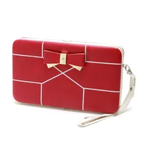 Korean Stripe Printing Bow Wallet main image 5
