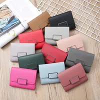 Korean Solid Color Mini Coin Purse main image 1