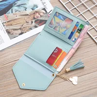 Women'S Solid Color Pu Leather Light Grey Light Green Dark Grey Magnetic Buckle Wallets main image 4
