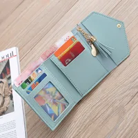 Women'S Solid Color Pu Leather Light Grey Light Green Dark Grey Magnetic Buckle Wallets main image 3
