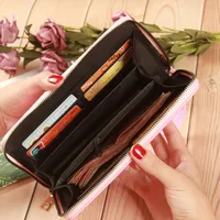 Korean Lychee Pattern Zipper Wallet main image 4