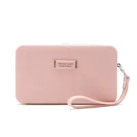 Korean Letter Solid Color Long Wallet main image 5