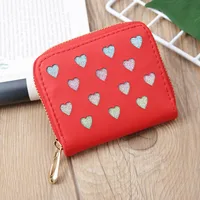 Korean Hollow Glitter Heart Coin Purse main image 2