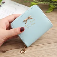 Korean Bow Coin Purse Wallet Candy Color Coin Bag sku image 14