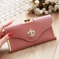 Korean Crown Diamond Mobile Phone Bag Wallet sku image 5
