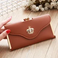 Korean Crown Diamond Mobile Phone Bag Wallet sku image 6