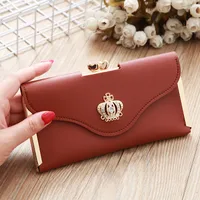 Korean Crown Diamond Mobile Phone Bag Wallet sku image 9
