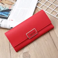 Korean Multi-card Metal Buckle Clutch Wholesale sku image 4